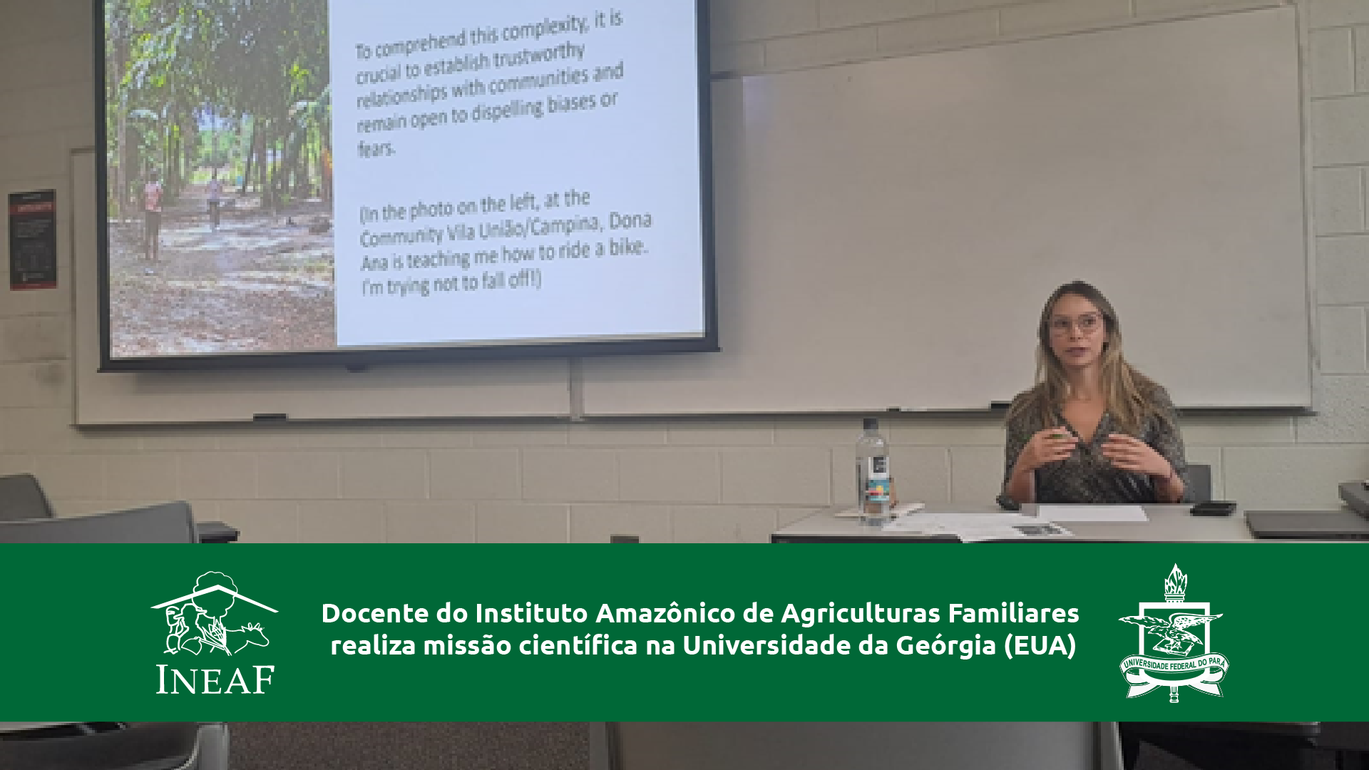 Docente do Instituto Amazônico de Agriculturas Familiares realiza missão científica na Universidade de Geórgia (EUA)