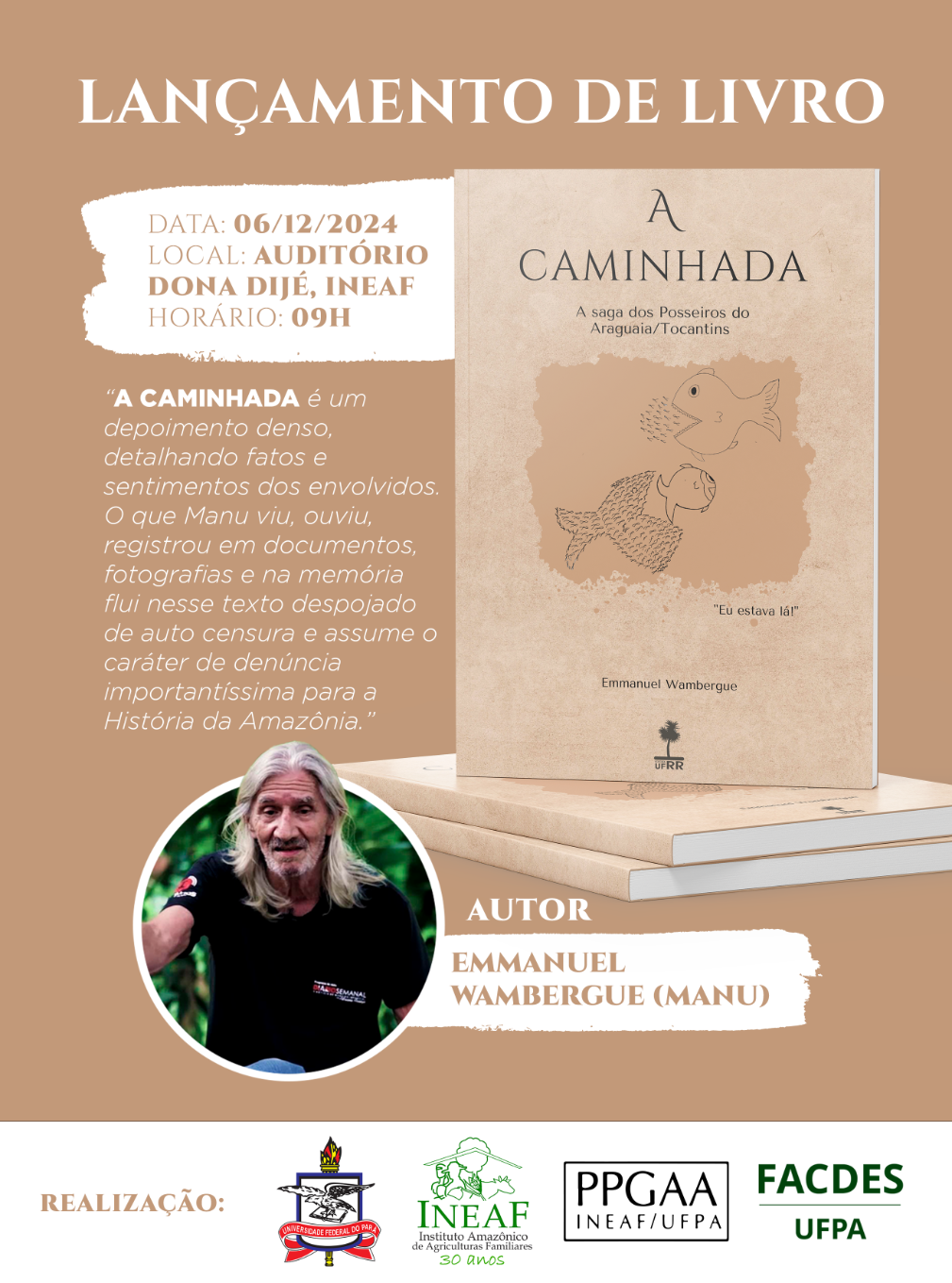 Lançamento de Livro - A caminhada (06/12/24)